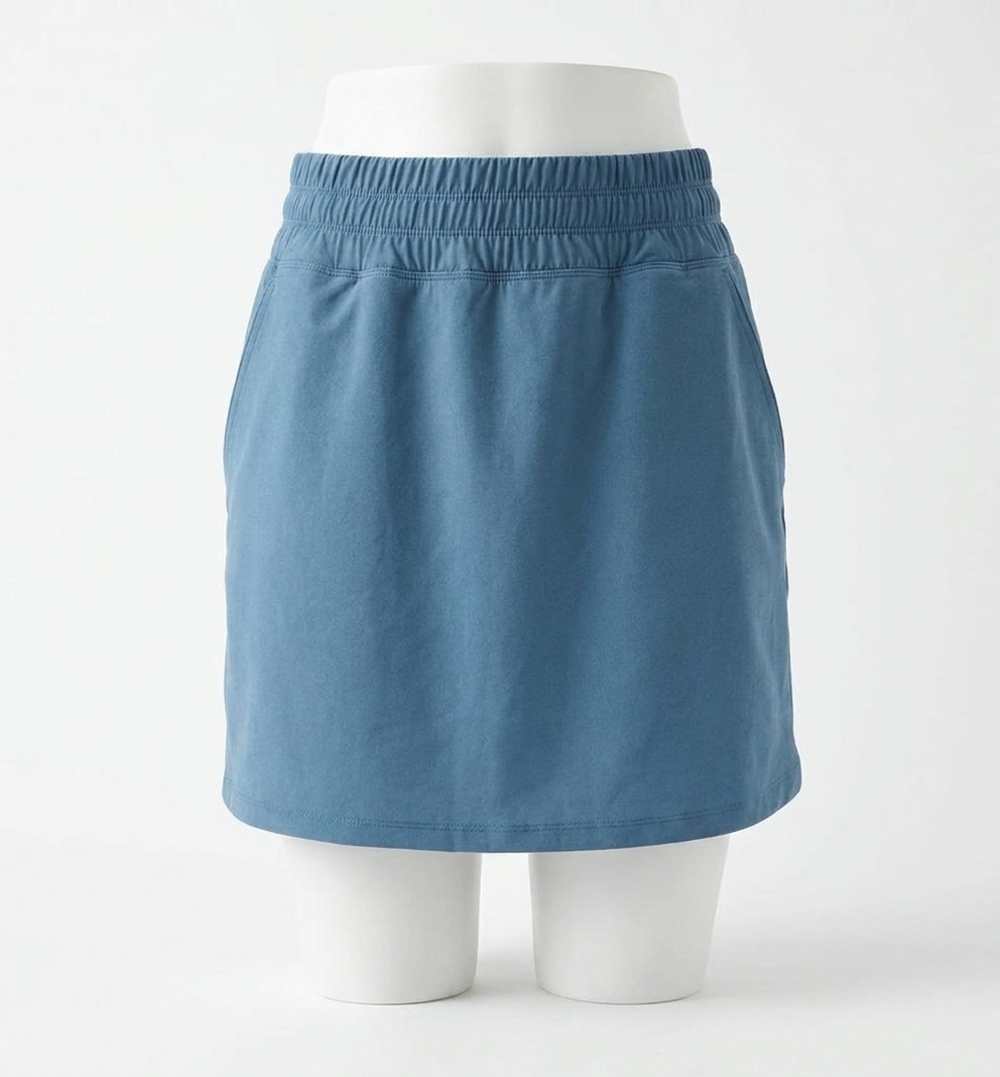 NEW FREE FLY pull-on breeze skirt in pacific blue